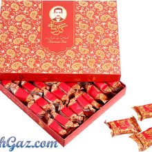 گز کرمانی ۲۸% مغز بادام لقمه ۴۵۰ گرمی