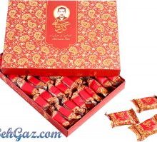 گز کرمانی ۲۸% مغز بادام لقمه ۴۵۰ گرمی